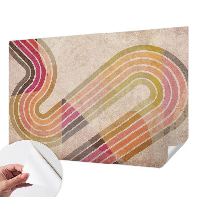 Fototapeta na ścianę z geometrycznym wzorem składającym się z linii