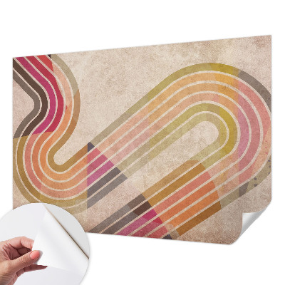 Fototapeta na ścianę z geometrycznym wzorem składającym się z linii