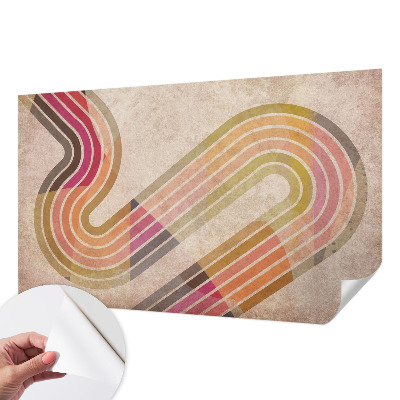 Fototapeta na ścianę z geometrycznym wzorem składającym się z linii