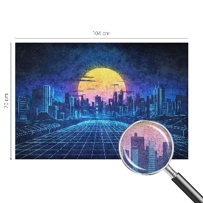 Fototapeta samoprzylepna z nadrukiem z futurystycznym pejzażem