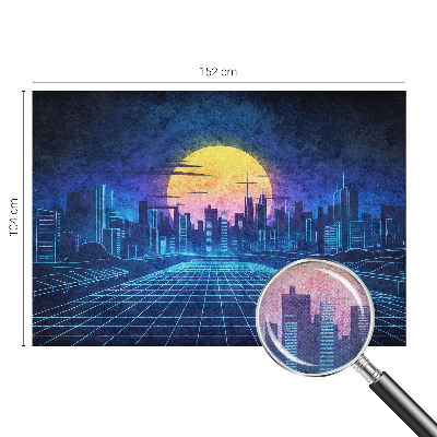 Fototapeta samoprzylepna z nadrukiem z futurystycznym pejzażem