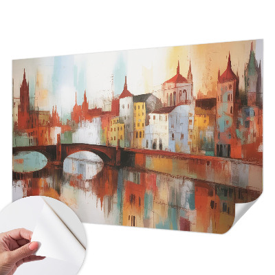 Dekoracyjna fototapeta na ścianę z motywem miejskiego pejzażu