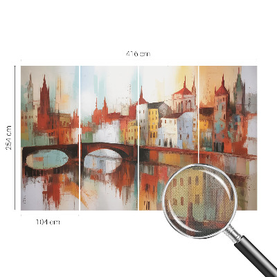 Dekoracyjna fototapeta na ścianę z motywem miejskiego pejzażu