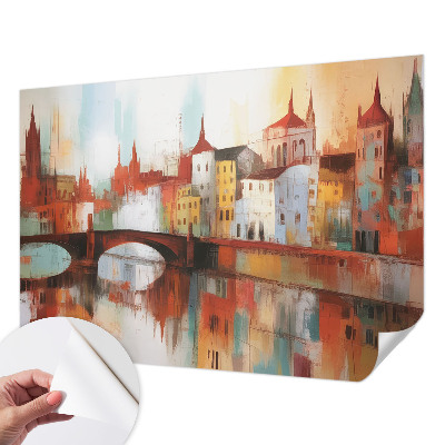 Dekoracyjna fototapeta na ścianę z motywem miejskiego pejzażu