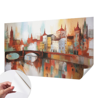 Dekoracyjna fototapeta na ścianę z motywem miejskiego pejzażu