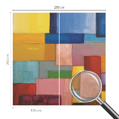 Tapeta fotograficzna z motywem barwnych prostokątów