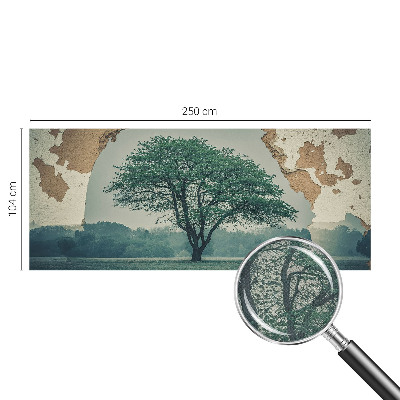 Dekoracyjna fototapeta na ścianę z motywem samotnego drzewa