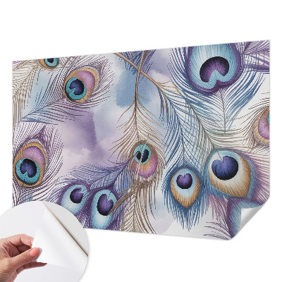 Fototapeta samoprzylepna z nadrukiem Pawie pióra