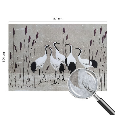 Tapeta fotograficzna ze stadem żurawi