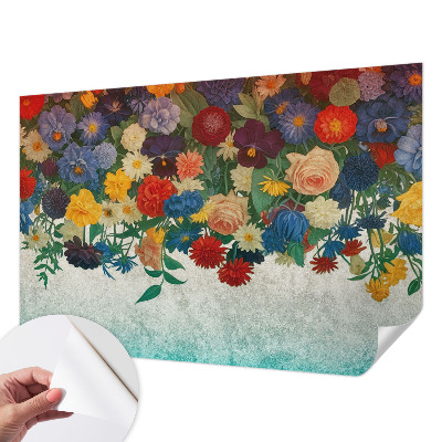 Tapeta fotograficzna Kolorowe kwiaty