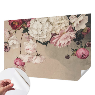 Dekoracyjna fototapeta na ścianę Romantyczne kwiaty