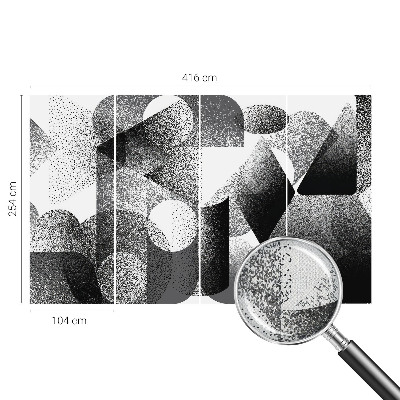 Tapeta fotograficzna z motywem geometrycznych kształtów