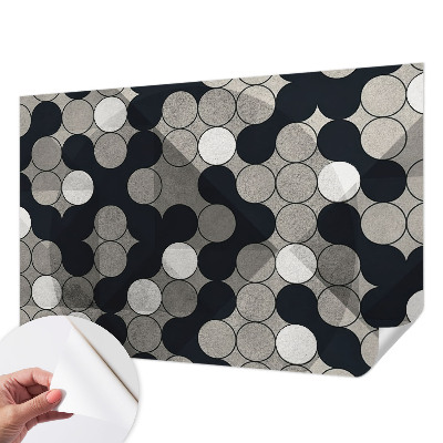 Dekoracyjna fototapeta na ścianę z motywem geometrycznych okręgów