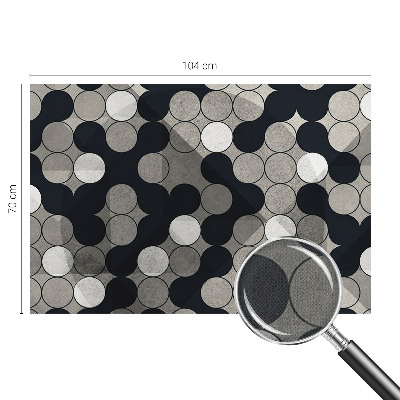 Dekoracyjna fototapeta na ścianę z motywem geometrycznych okręgów