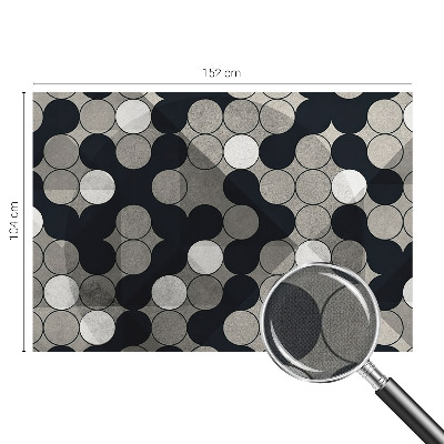 Dekoracyjna fototapeta na ścianę z motywem geometrycznych okręgów
