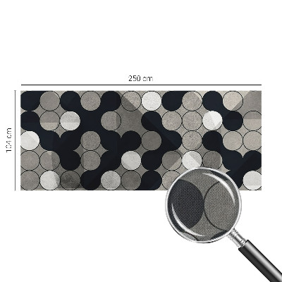 Dekoracyjna fototapeta na ścianę z motywem geometrycznych okręgów