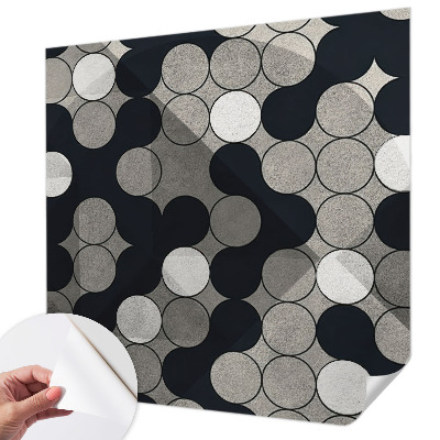 Dekoracyjna fototapeta na ścianę z motywem geometrycznych okręgów