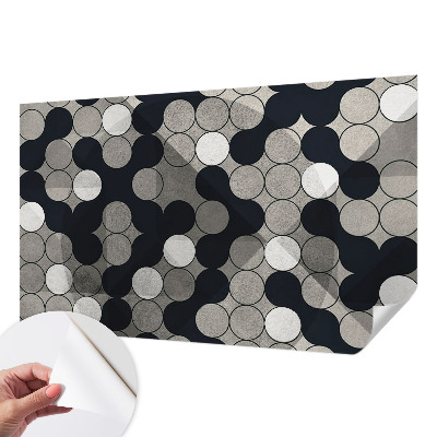 Dekoracyjna fototapeta na ścianę z motywem geometrycznych okręgów