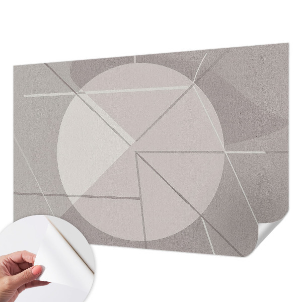 Fototapeta samoprzylepna do sypialni z abstrakcyjnym geometrycznym wzorem