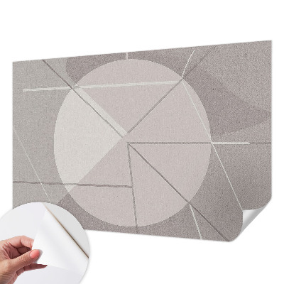 Fototapeta samoprzylepna do sypialni z abstrakcyjnym geometrycznym wzorem
