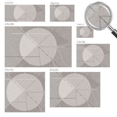 Fototapeta samoprzylepna do sypialni z abstrakcyjnym geometrycznym wzorem