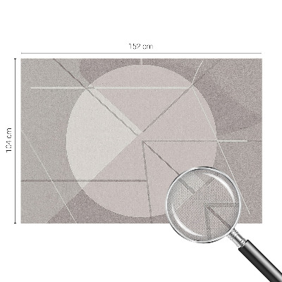 Fototapeta samoprzylepna do sypialni z abstrakcyjnym geometrycznym wzorem