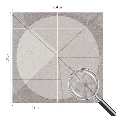 Fototapeta samoprzylepna do sypialni z abstrakcyjnym geometrycznym wzorem