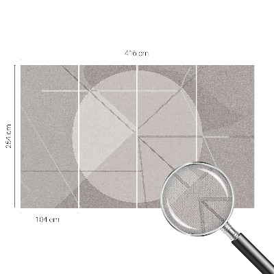 Fototapeta samoprzylepna do sypialni z abstrakcyjnym geometrycznym wzorem
