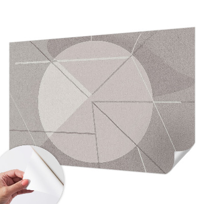 Fototapeta samoprzylepna do sypialni z abstrakcyjnym geometrycznym wzorem