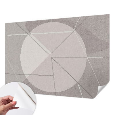 Fototapeta samoprzylepna do sypialni z abstrakcyjnym geometrycznym wzorem