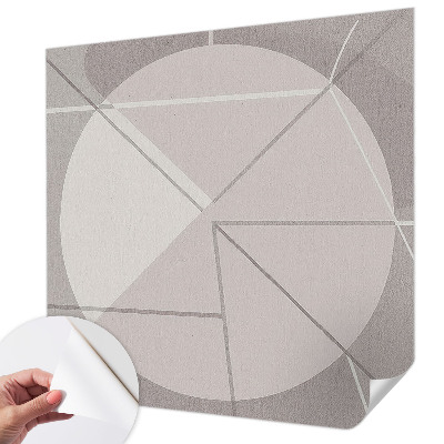 Fototapeta samoprzylepna do sypialni z abstrakcyjnym geometrycznym wzorem