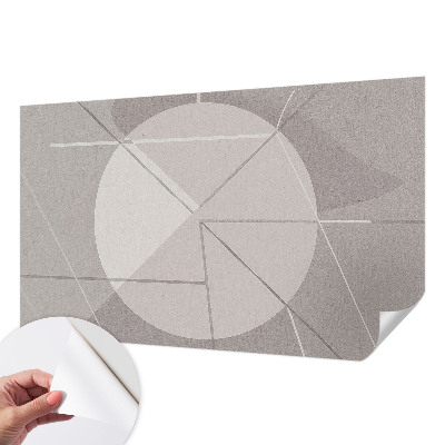Fototapeta samoprzylepna do sypialni z abstrakcyjnym geometrycznym wzorem