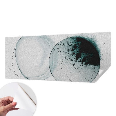 Tapeta fotograficzna z motywem zielonych okręgów