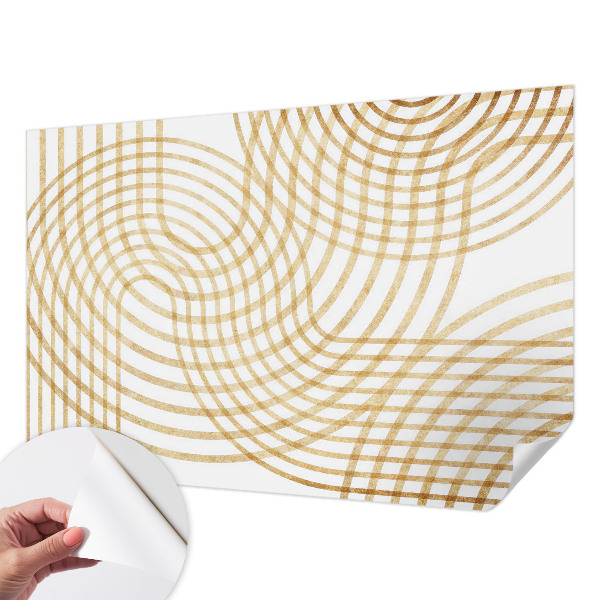 Nowoczesna fototapeta do salonu z geometrycznym splotem