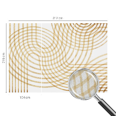 Nowoczesna fototapeta do salonu z geometrycznym splotem