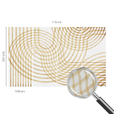Nowoczesna fototapeta do salonu z geometrycznym splotem