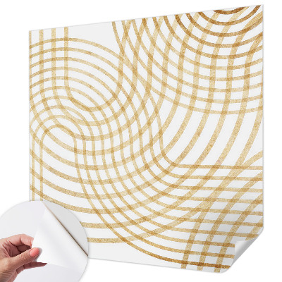 Nowoczesna fototapeta do salonu z geometrycznym splotem