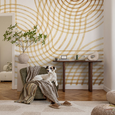 Nowoczesna fototapeta do salonu z geometrycznym splotem