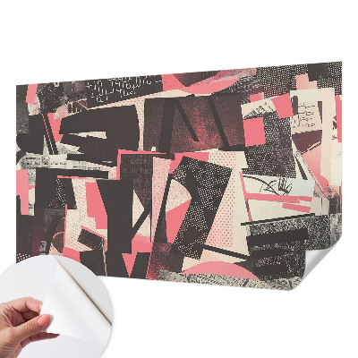Fototapeta na ścianę z geometrycznym kolażem