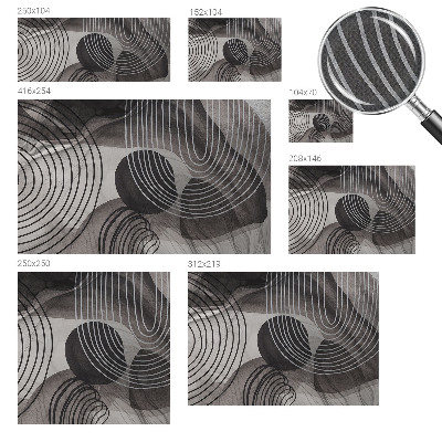 Nowoczesna fototapeta do salonu z motywem „Harmonia form”