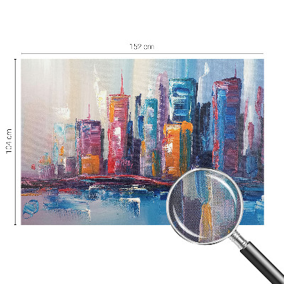 Tapeta fotograficzna samoprzylepna z motywem kolorowego miasta