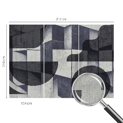 Dekoracyjna fototapeta na ścianę z motywem geometrycznej symetrii
