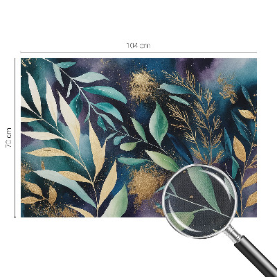 Fototapeta samoprzylepna do sypialni z motywem botanicznych liści