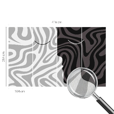 Fototapeta samoprzylepna z nadrukiem z motywem abstrakcyjnych twarzy