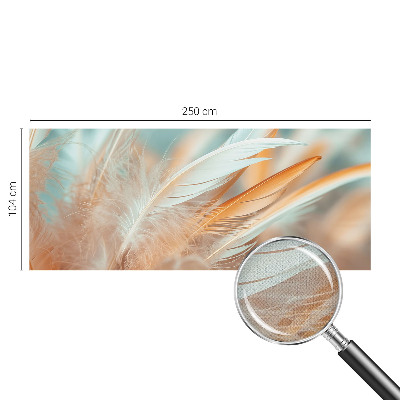 Tapeta fotograficzna z motywem delikatnych piór