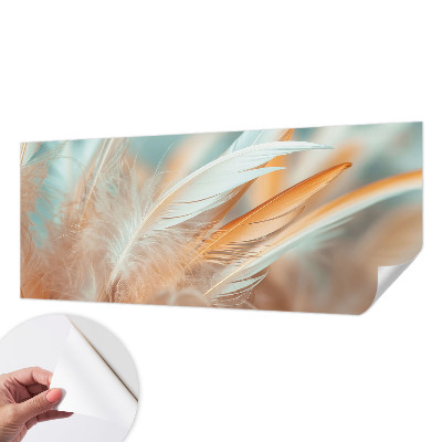 Tapeta fotograficzna z motywem delikatnych piór