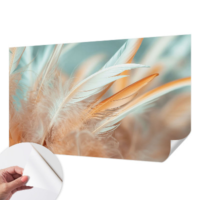 Tapeta fotograficzna z motywem delikatnych piór