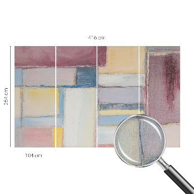 Dekoracyjna fototapeta na ścianę z geometrycznym wzorem
