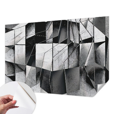 Fototapeta samoprzylepna do sypialni z motywem geometrycznej abstrakcji
