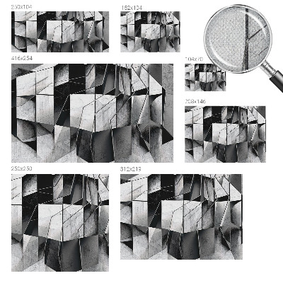 Fototapeta samoprzylepna do sypialni z motywem geometrycznej abstrakcji